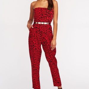✨2 LEFT!✨NEW!✨ cheetah print jumpsuit